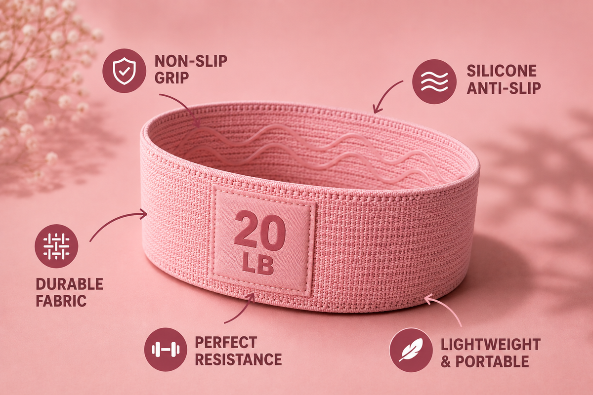 SculptBand Pro — Fabric Resistance Bands Set (Pack of 3)