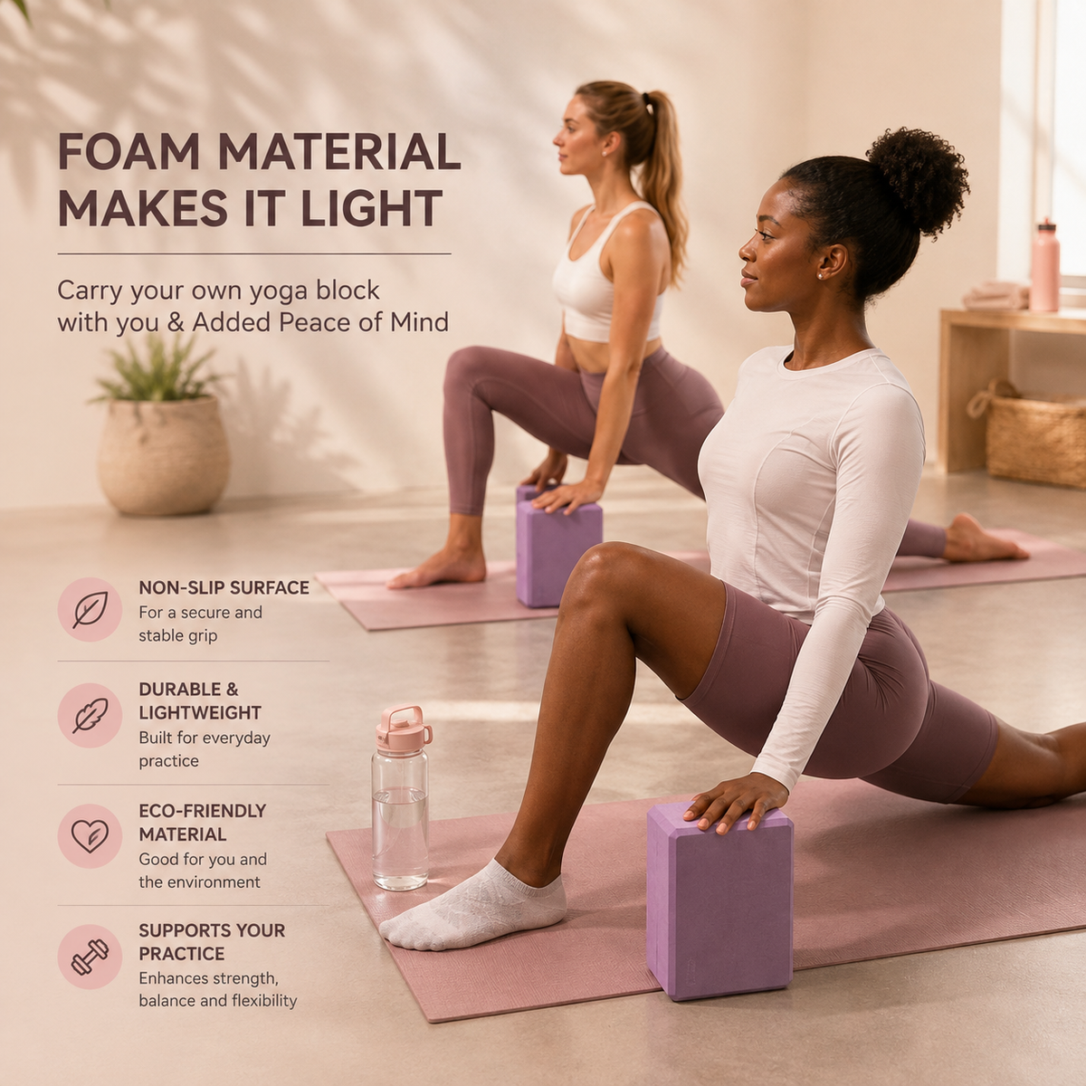 The Foundation Block – Premium Yoga Support