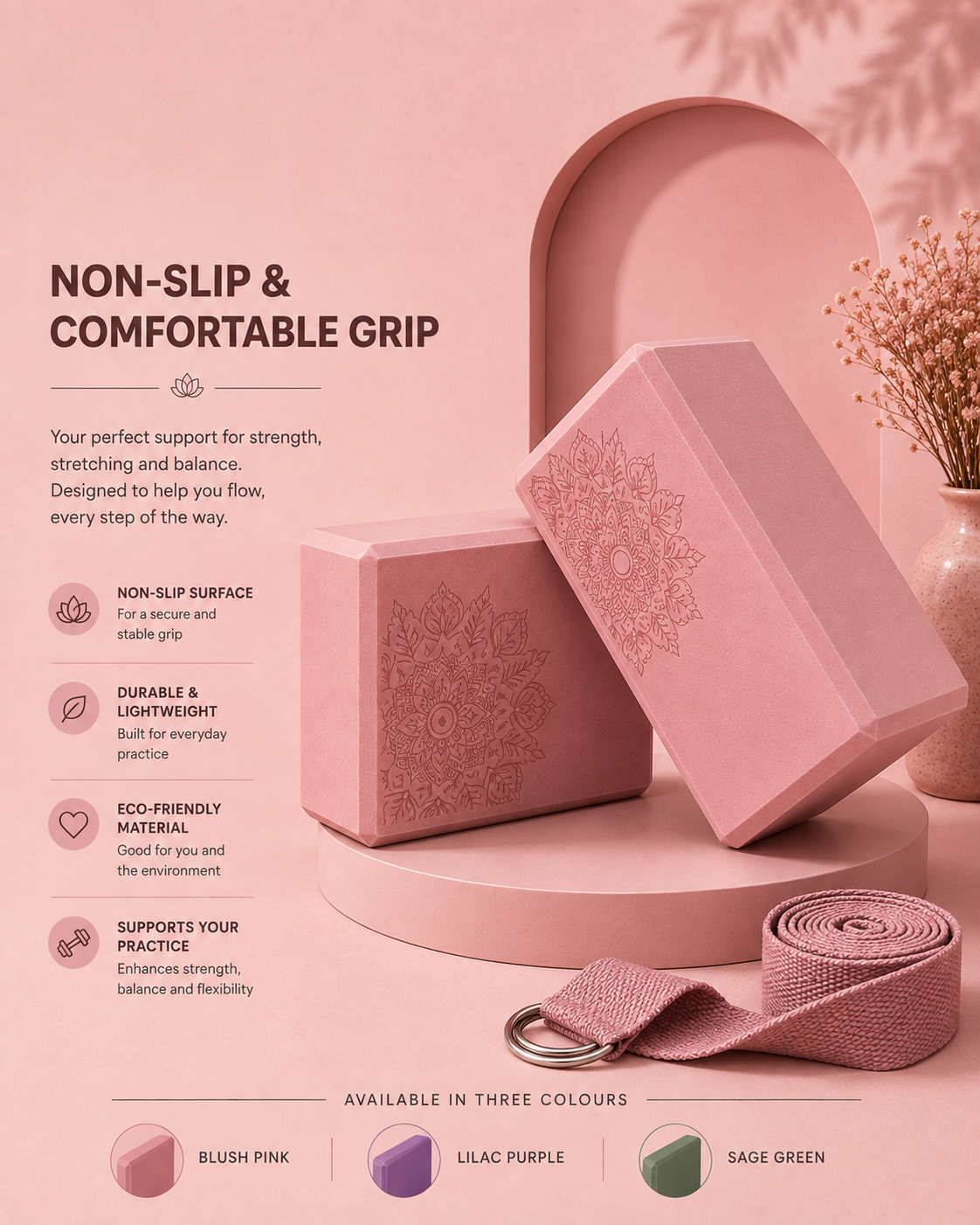 The Foundation Block – Premium Yoga Support